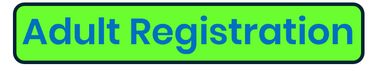 Green box with blue text reading "Adult Registration"