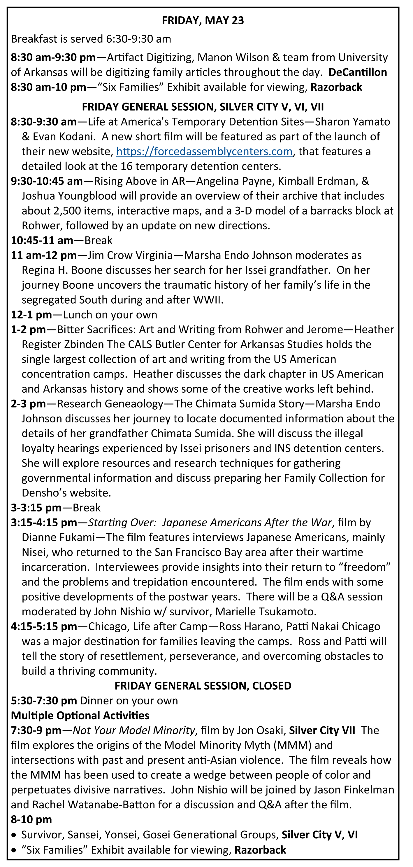 Summary Program Notes, Page 2